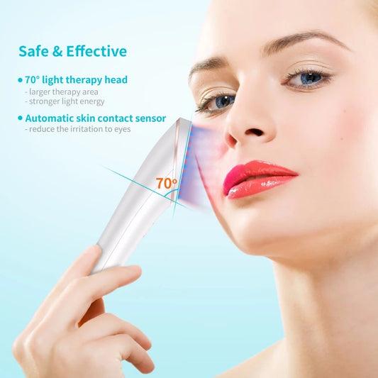 Smart Rechargeable Acne Light Therapy Device – Blue & Red Light Treatment for Clear Skin