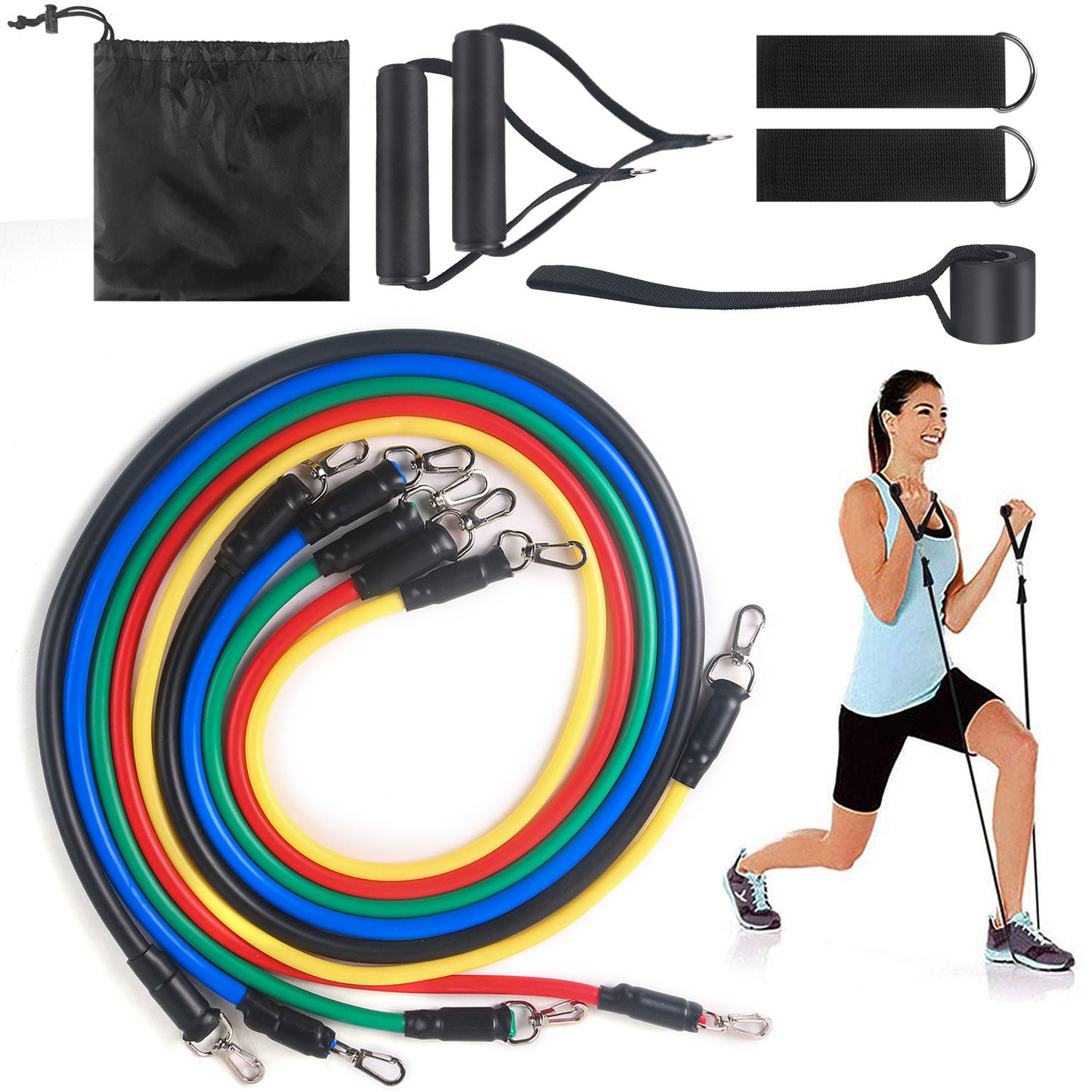 Resistance Band Set Full Body Workout & Strength Training