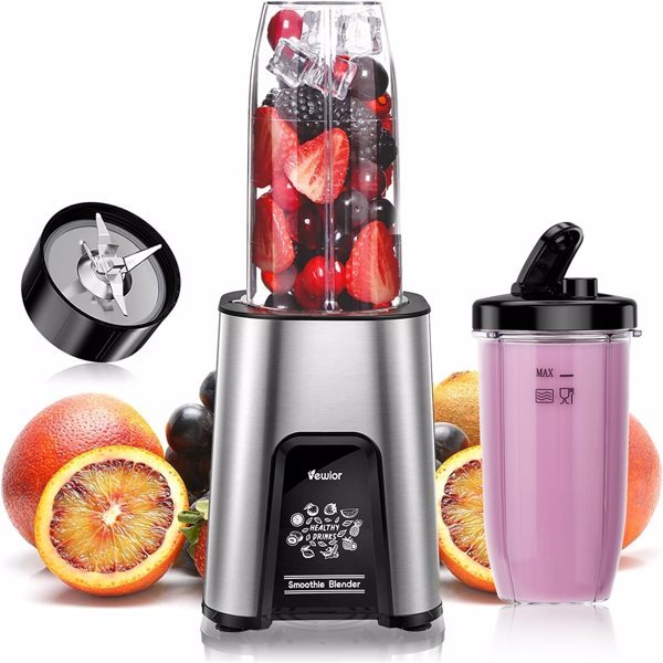 Stainless Steel Electric Milkshake Mixer High-Speed Drink & Smoothie Maker