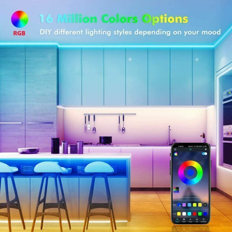 Brand New RGB LED Strip Lights – Bluetooth & Remote Control