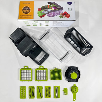 7-in-1 Multi-Function Vegetable Chopper & Slicer Effortless Cutting & Meal Prep