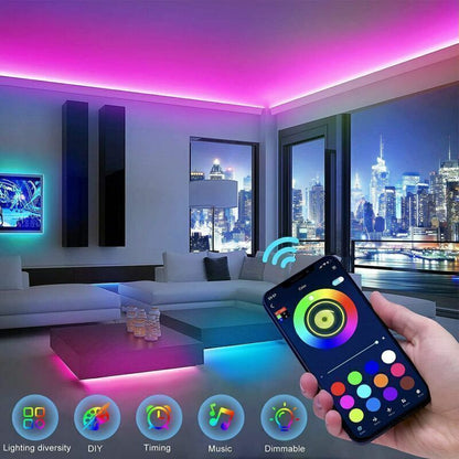 Brand New RGB LED Strip Lights – Bluetooth & Remote Control